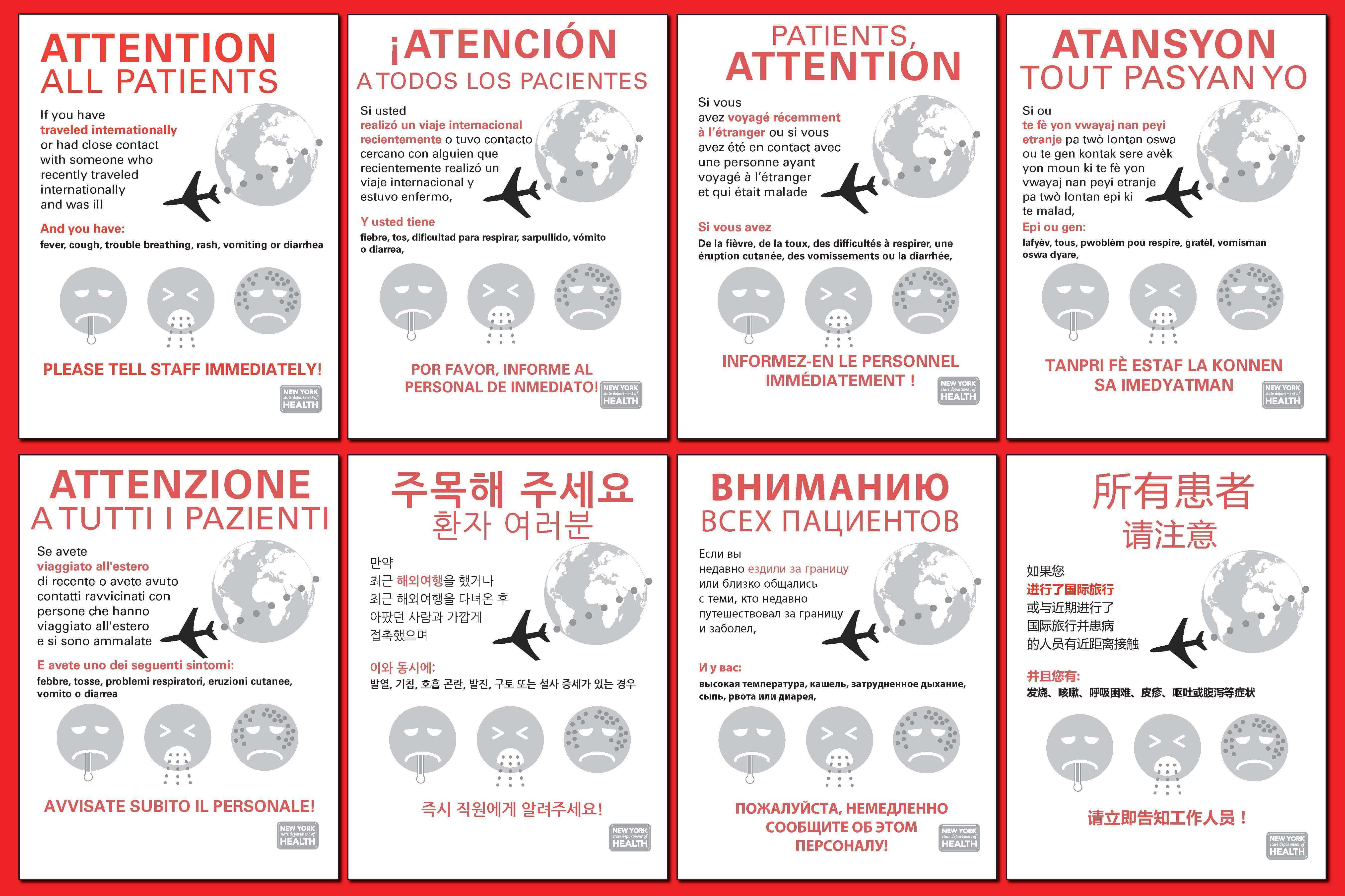 Travel Advisory Poster Red